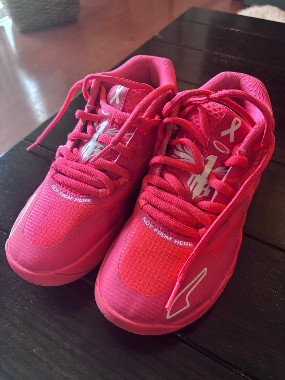 Lamello Ball Breast Cancer  Kids Hot Pink Lightweight Sneakers